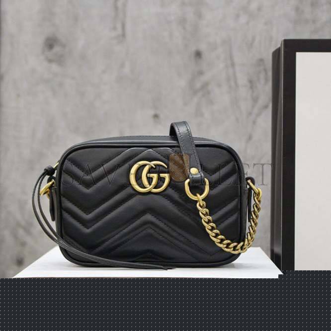 G*u*i marmont matelasse mini bag 448065 dtd1t 1000 (18*12*6cm)